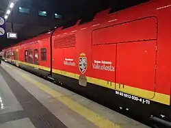 Regionale Veloce as operates in the Aosta Valley by Trenitalia