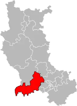 Location of Saint-Just-Saint-Rambert