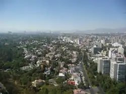Lomas de Chapultepec facing from Periférico towards Bosques de las Lomas
