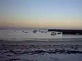 End of the day on the port