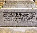 Detail of the Messines memorial