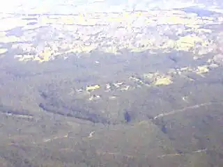 Aerial view (looking west) of Long Point and Ingleburn.