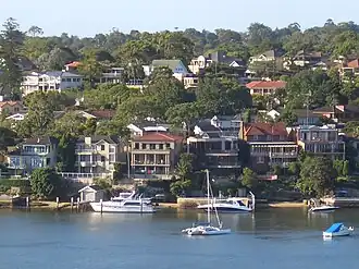 Longueville as viewed from Hunters Hill