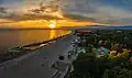Sunset in Pärnu beach