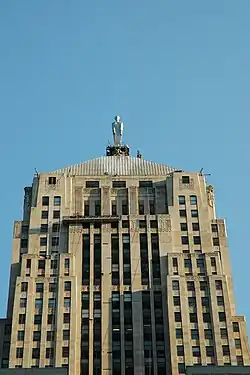 Street-level photograph of the Board of Trade Tower