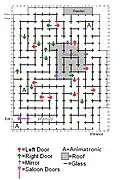 Diagram of a loops and traps maze
