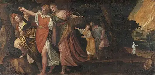 Lot and his Family Flee Sodom, Kunsthistorisches Museum, Vienna