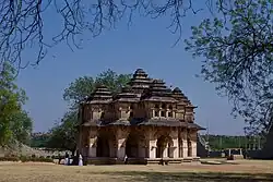 View of Lotus temple from Right Side Wing