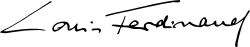 Louis Ferdinand's signature