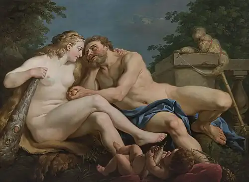 Hercules and Omphale by Louis-Jean-François Lagrenée