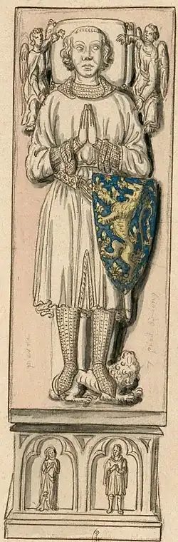 Gisant de Louis de Brienne (originally in the abbey of Etival-en-Charnie).