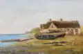 Coast with house and boats, 1901