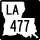 Louisiana Highway 477 marker