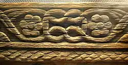 Carved wooden beam in Hellenistic style, 3rd-4th century