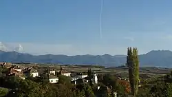 Overlooking the village