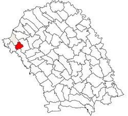 Location in Botoșani County