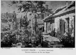 Lucien Frank, Residence of King Albert I during WW I, 1915.