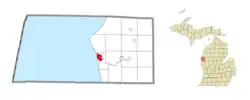 Location within Mason County