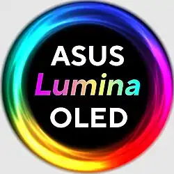 Certificated with ASUS Lumina OLED Logo represents the high quality of panel that enhances visual performance