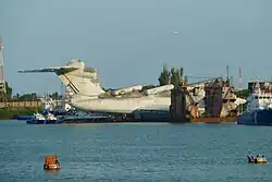 Lun class at Kaspiysk, Russia, in 2010.