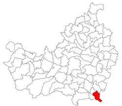 Location in Cluj County