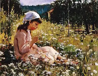 In the Midst of Flowers, 1887
