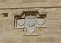 Lusignan escutcheon on the eastern wall