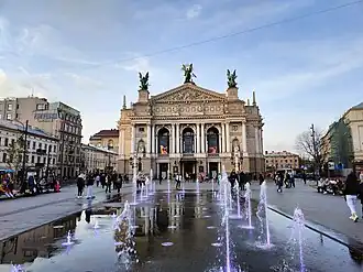 Fountain in front of the Opera
