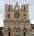 The front elevation of the cathedral