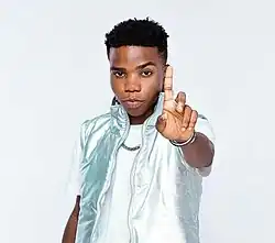 Lyta in an all-white photo shoot