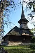 Wooden church in Luieriu