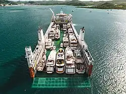 m/v "Yacht Servant" submerged in Le Marin