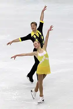 Maria Sergejeva and Ilja Glebov at the 2010 Winter Olympics