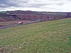 The A249 passing under the M2