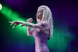 Marisela performing live, 2025