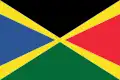 Flag used by Martinique delegation at international taekwondo tournaments until their flag started to be used[29]