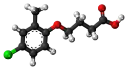 Ball-and-stick model of the MCPB molecule
