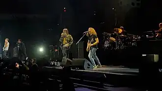 My Chemical Romance on stage in Oklahoma, August 20, 2022.