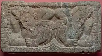 Yakshas relief, 8th–9th century, Metropolitan Museum of Art