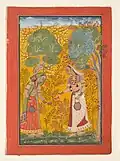 Vasanti Ragini. Bilaspur, c. 1710. Metropolitan Museum of Art