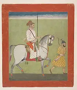 Jhujhar Singh on Horseback. Jodhpur, c. 1720–30 (attribution). Metropolitan Museum of Art.