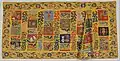 Chinese Buddhist priest's silk robe with various Buddhist symbols