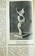 Maria Jarema, Composition (plaster), in Signals Magazine (1933–1939).