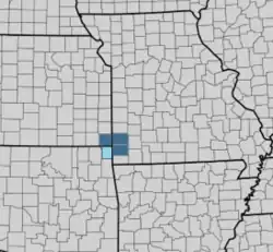 Map of Joplin, Missouri