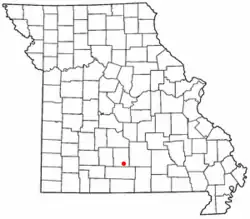 Location of Norwood, Missouri