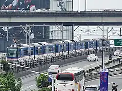 A 3000 class train near Magallanes station