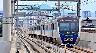 Ratangga set 3 arriving at Haji Nawi station