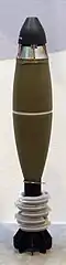 60&nbsp;mm HE mortar shell fitted with proximity fuze