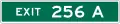 E1-5cP 3 Digit Exit Number with single letter suffix (plaque)
