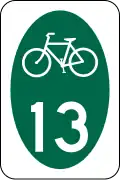 M1-8 State or local Bicycle Route